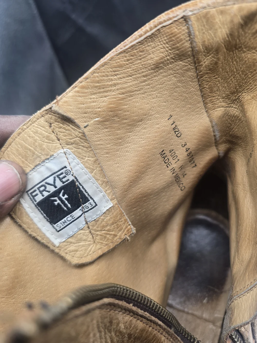Frye Brown Leather Men's Chukka Zip Boots